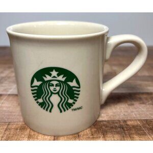 Starbucks Classic White Ceramic Coffee Mug 14 Fl Oz Branded Durable Drinkware